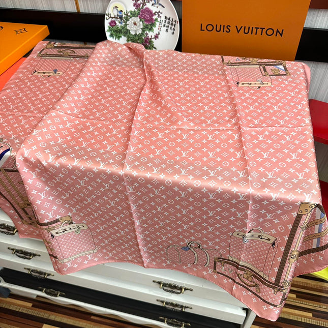 LV SCARF 90 CM IN SILK 733840