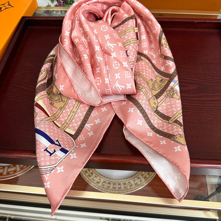 LV SCARF 90 CM IN SILK 733840
