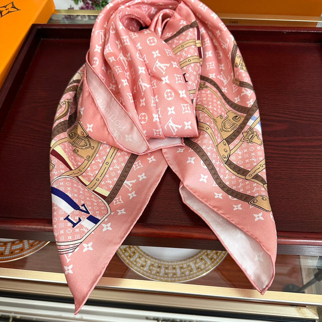 LV SCARF 90 CM IN SILK 733840