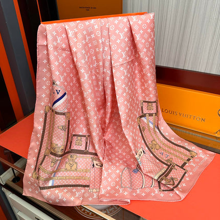 LV SCARF 90 CM IN SILK 733840