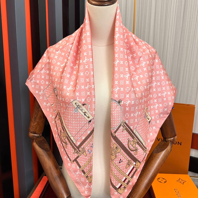 LV SCARF 90 CM IN SILK 733840