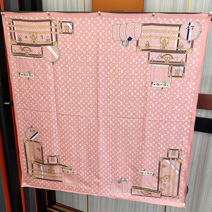 LV SCARF 90 CM IN SILK 733840