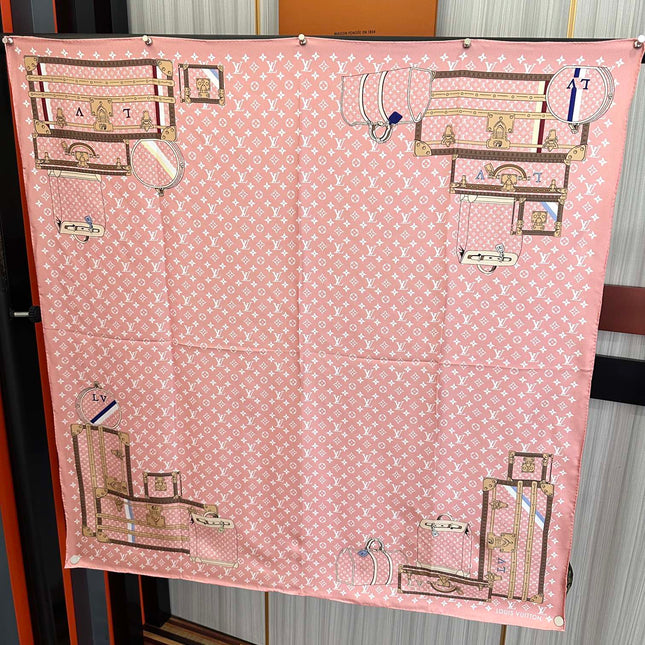 LV SCARF 90 CM IN SILK 733840