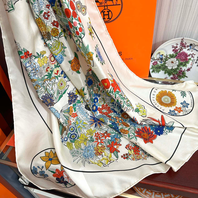 HERMES 25S SCARF 90 IN SILK 735732