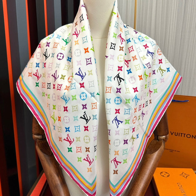 LV SCARF 90 CM IN SILK 06