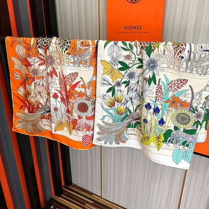 HERMES 25S SCARF 90 IN SILK 735740