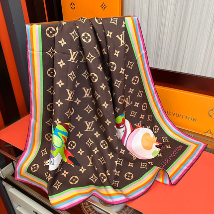 LV SCARF 90 CM IN SILK 738413