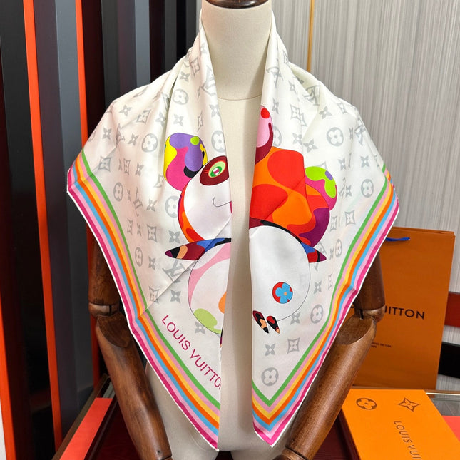 LV SCARF 90 CM IN SILK 738414