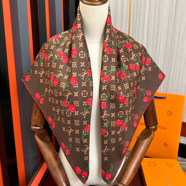 LV SCARF 90 CM IN SILK 05