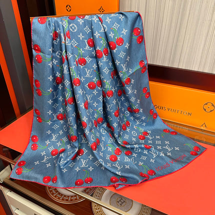 LV SCARF 90 CM IN SILK 04