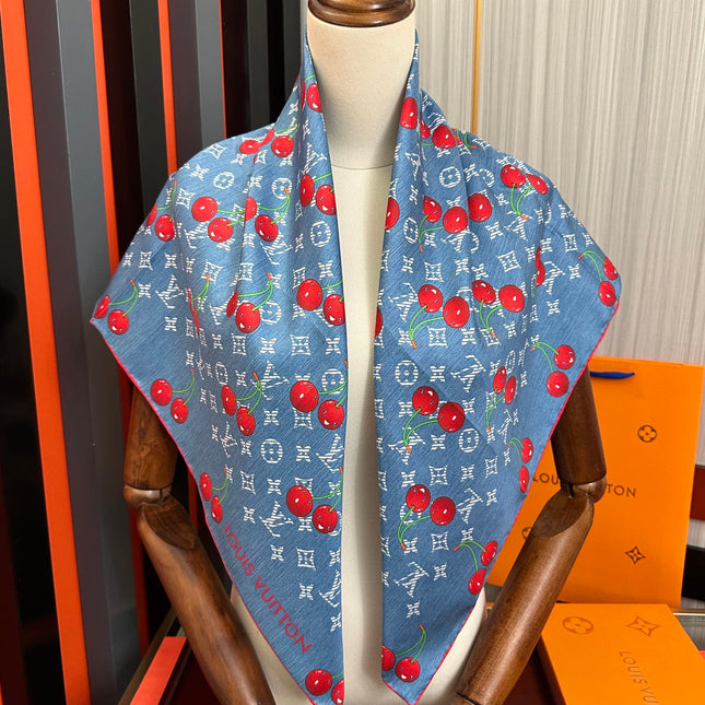 LV SCARF 90 CM IN SILK 04