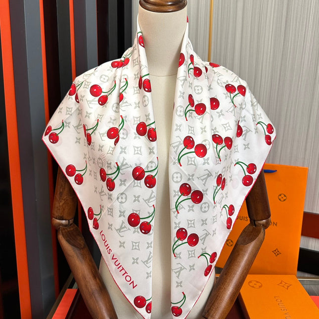 LV SCARF 90 CM IN SILK 03