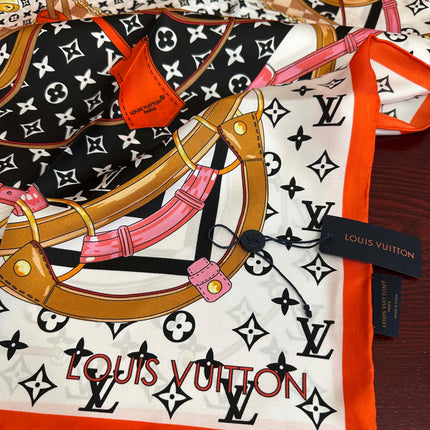 LV SCARF 90 CM IN SILK 738451