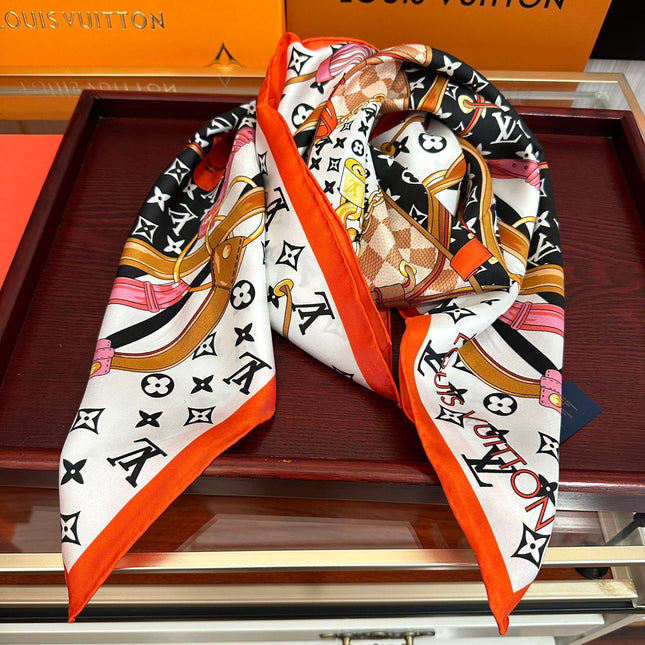 LV SCARF 90 CM IN SILK 738451
