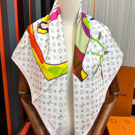 LV SCARF 90 CM IN SILK 02