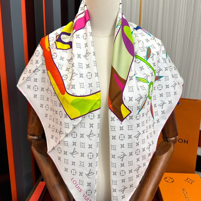 LV SCARF 90 CM IN SILK 02