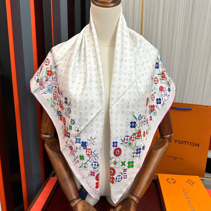 LV SCARF 90 CM IN SILK 01