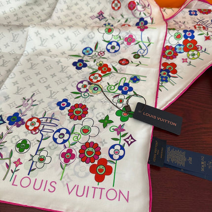LV SCARF 90 CM IN SILK 01