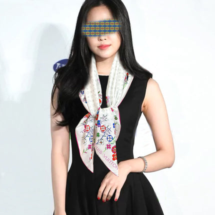 LV SCARF 90 CM IN SILK 01