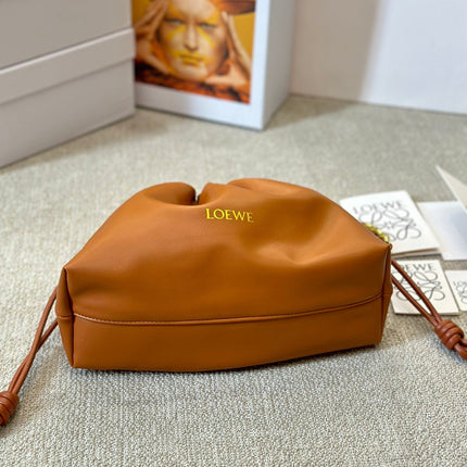 LOE SMALL 23 FLAMENCO PURSE IN WARM DESERT NAPPA LAMBSKIN