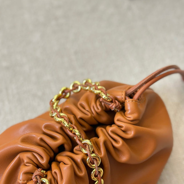 LOE SMALL 23 FLAMENCO PURSE IN WARM DESERT NAPPA LAMBSKIN