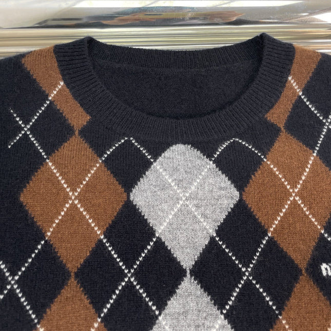 MIUMIU SHORT-SLEEVE KNIT TOP STYLE 71