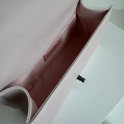 BOY BAG MEDIUM 25 IN PINK NUDE CALFSKIN
