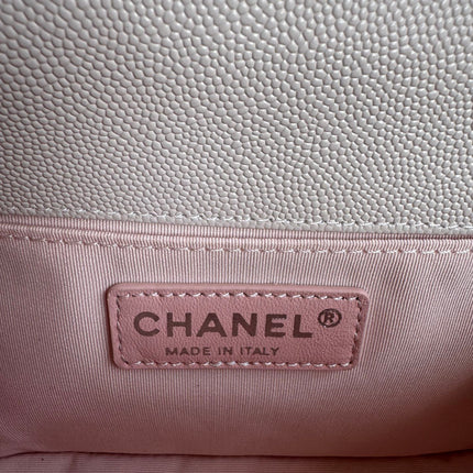 BOY BAG MEDIUM 25 IN PINK NUDE CALFSKIN