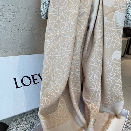 LOEWE 25S SCARF 140 IN WOOL SILK 577900