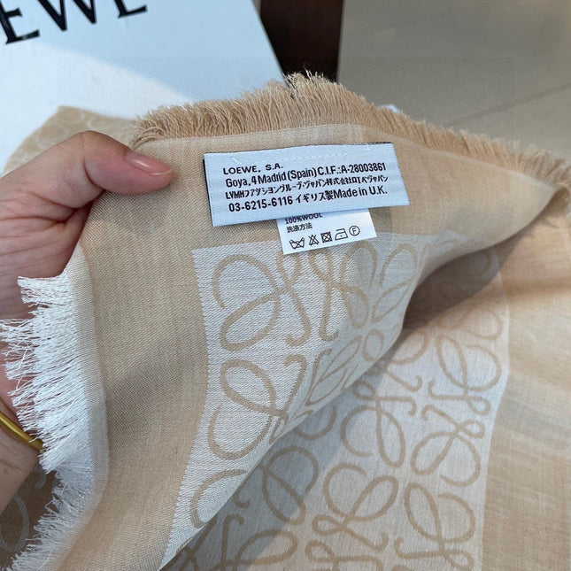LOEWE 25S SCARF 140 IN WOOL SILK 577900