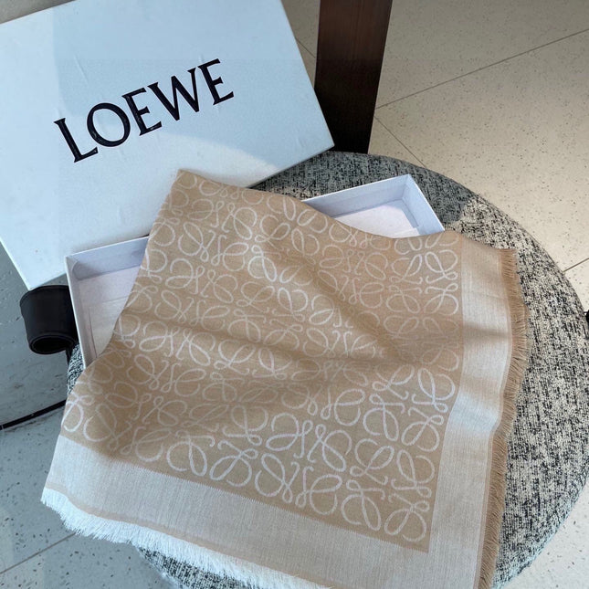LOEWE 25S SCARF 140 IN WOOL SILK 577900