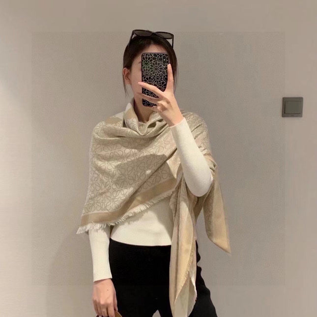 LOEWE 25S SCARF 140 IN WOOL SILK 577900