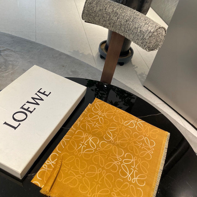 SCARF 200 CM IN HARVEST GOLD WOOL AND SILK AND CASHMERE 348658