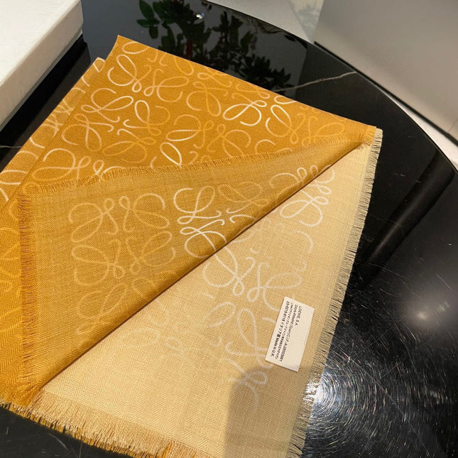 SCARF 200 CM IN HARVEST GOLD WOOL AND SILK AND CASHMERE 348658