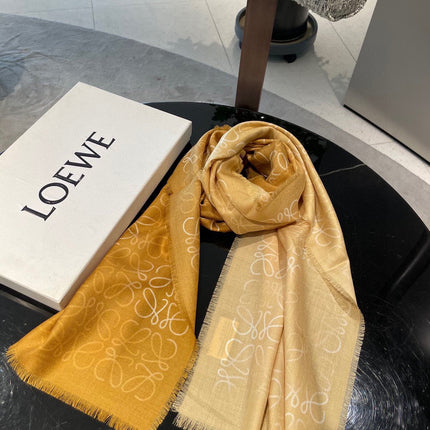 SCARF 200 CM IN HARVEST GOLD WOOL AND SILK AND CASHMERE 348658