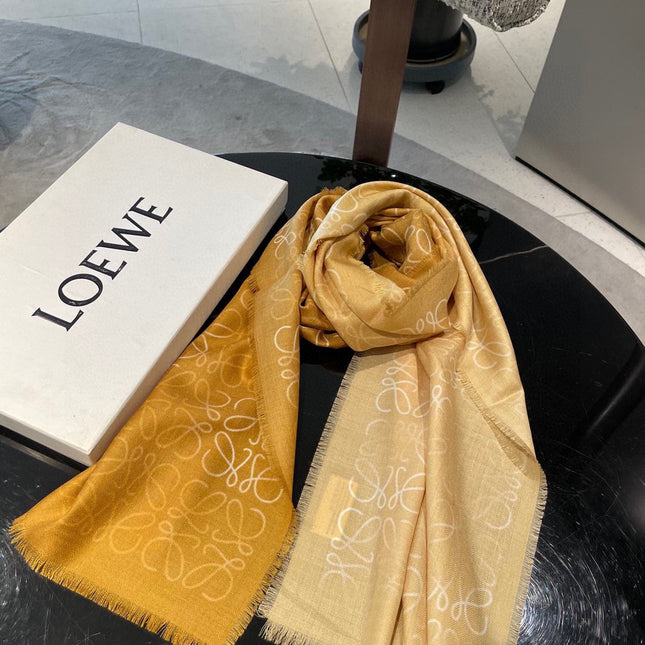 SCARF 200 CM IN HARVEST GOLD WOOL AND SILK AND CASHMERE 348658