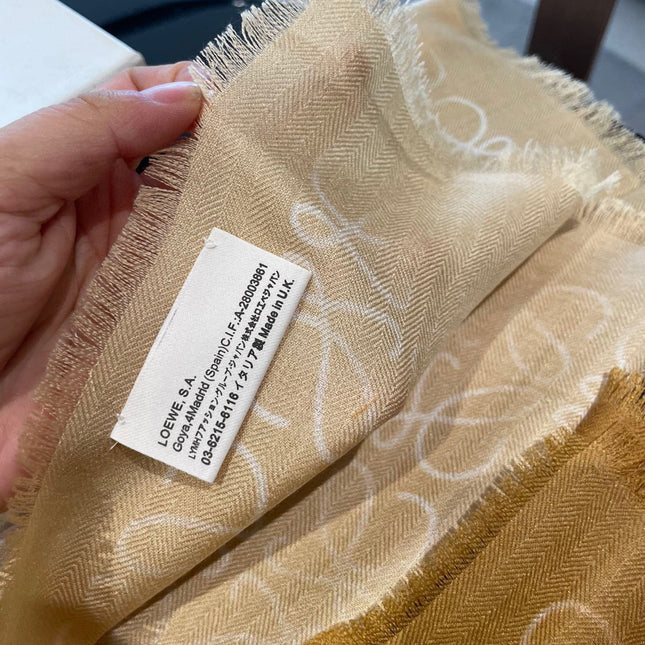 SCARF 200 CM IN HARVEST GOLD WOOL AND SILK AND CASHMERE 348658