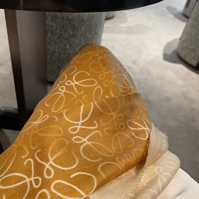 SCARF 200 CM IN HARVEST GOLD WOOL AND SILK AND CASHMERE 348658