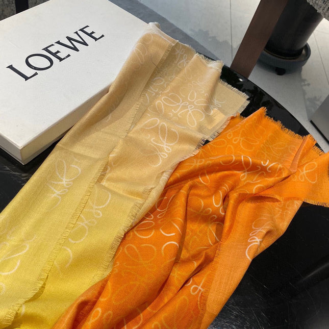 LOEWE 25S SCARF 200 IN CASHMERE SILK 0001