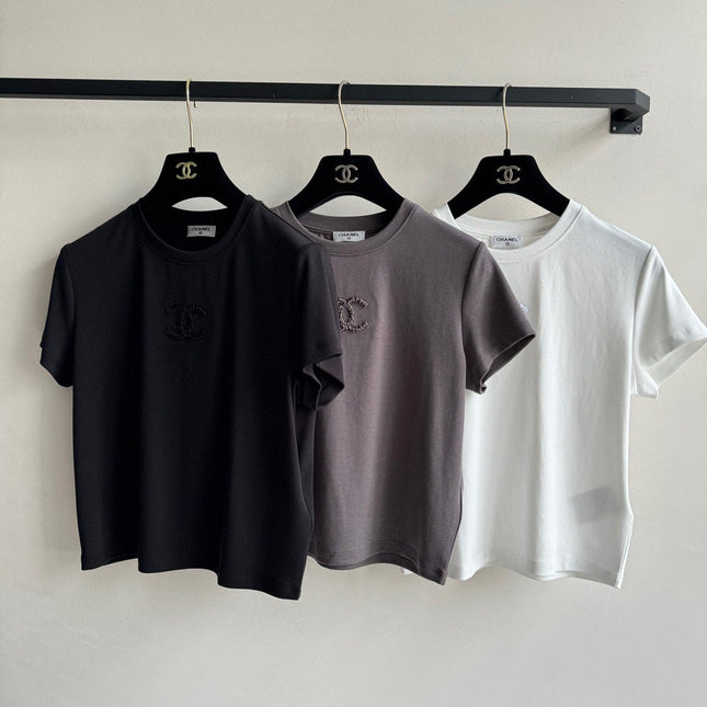 CC Embroidered Logo T- shirt Cotton