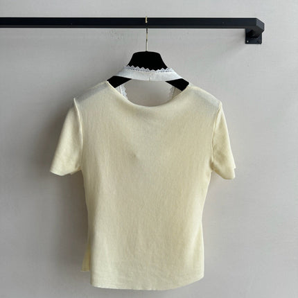 CC Knitted Top Yellow Wool