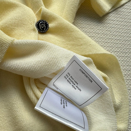 CC Knitted Top Yellow Wool