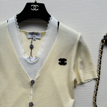 CC Knitted Top Yellow Wool