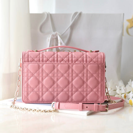 MINI 24 TOP-HANDLE LIGHT PINK LAMBSKIN