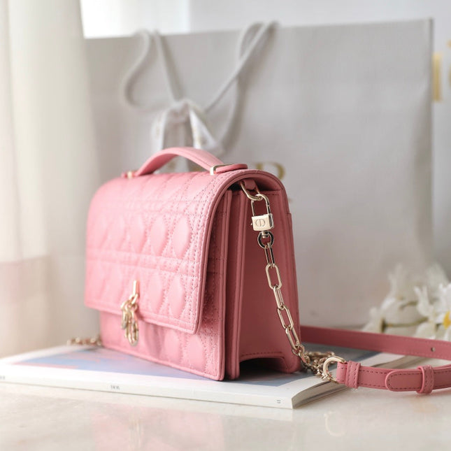 MINI 24 TOP-HANDLE LIGHT PINK LAMBSKIN
