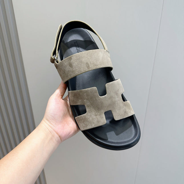 HM GENIUS SANDAL LIGHT GRAY SUEDE