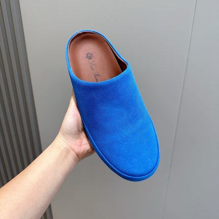 LP TOMORI SABOT MULES LAPIS SUEDE