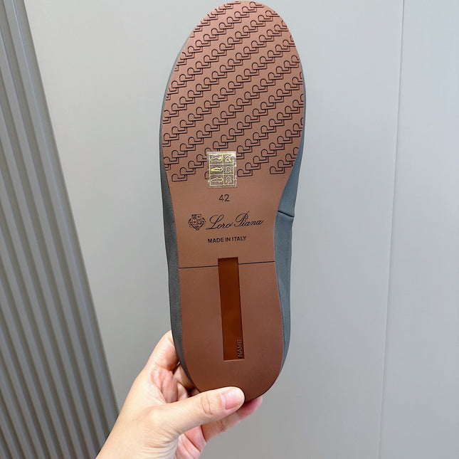 LP TOMORI SABOT MULES ANCHOR MESH CALFSKIN