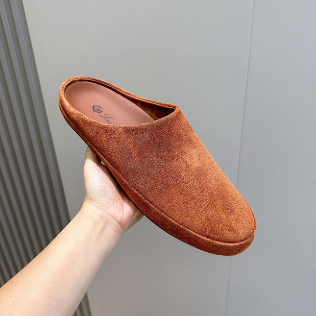 LP TOMORI SABOT MULES RUSSET SUEDE