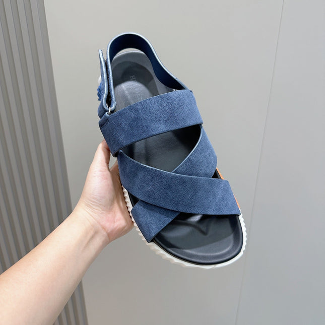 HM ELECTRIC SANDAL AEGEAN SUEDE AND CALFSKIN
